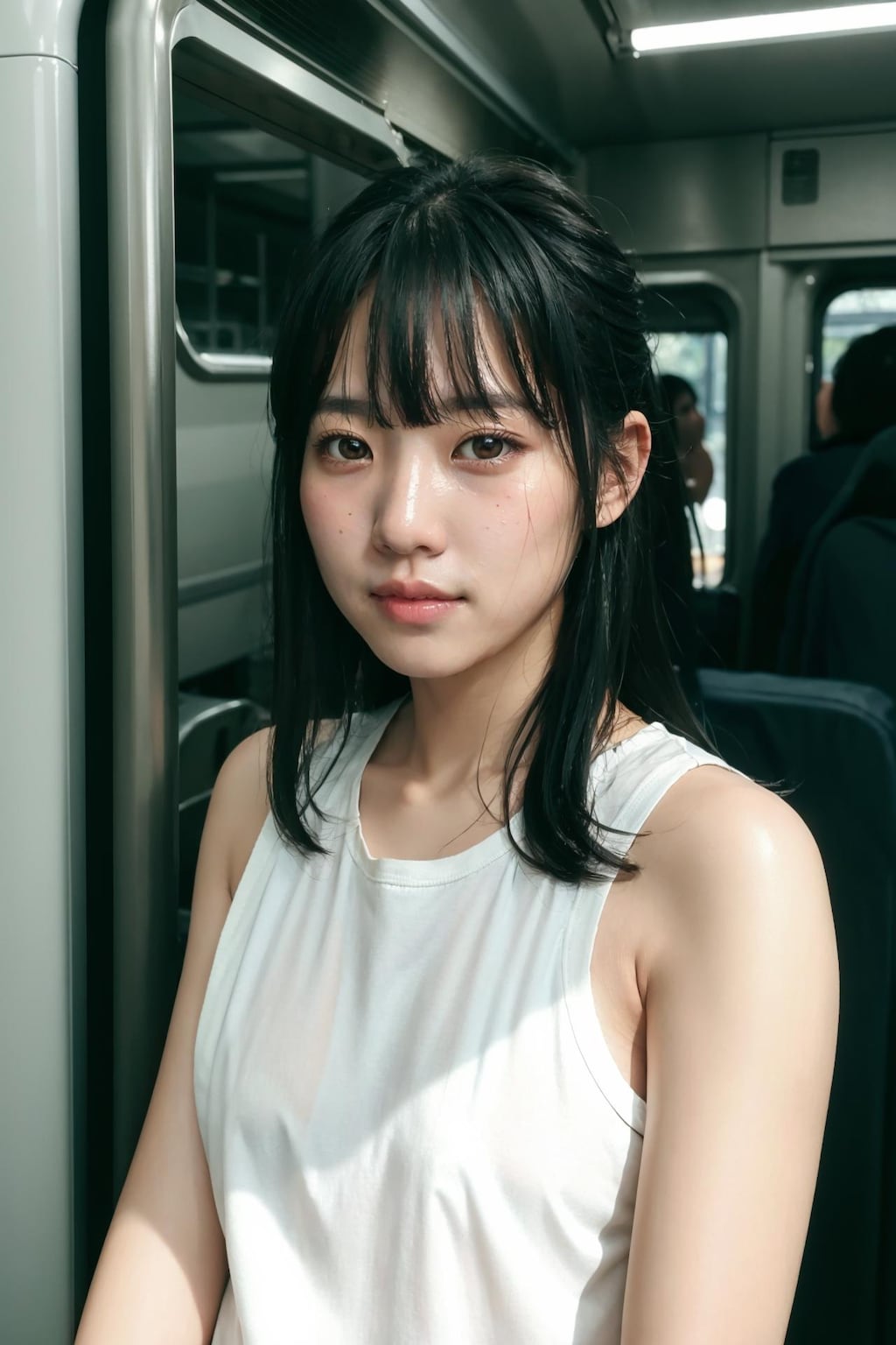 【12枚】電車に乗るお姉さん