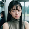 【12枚】電車に乗るお姉さん 11枚目