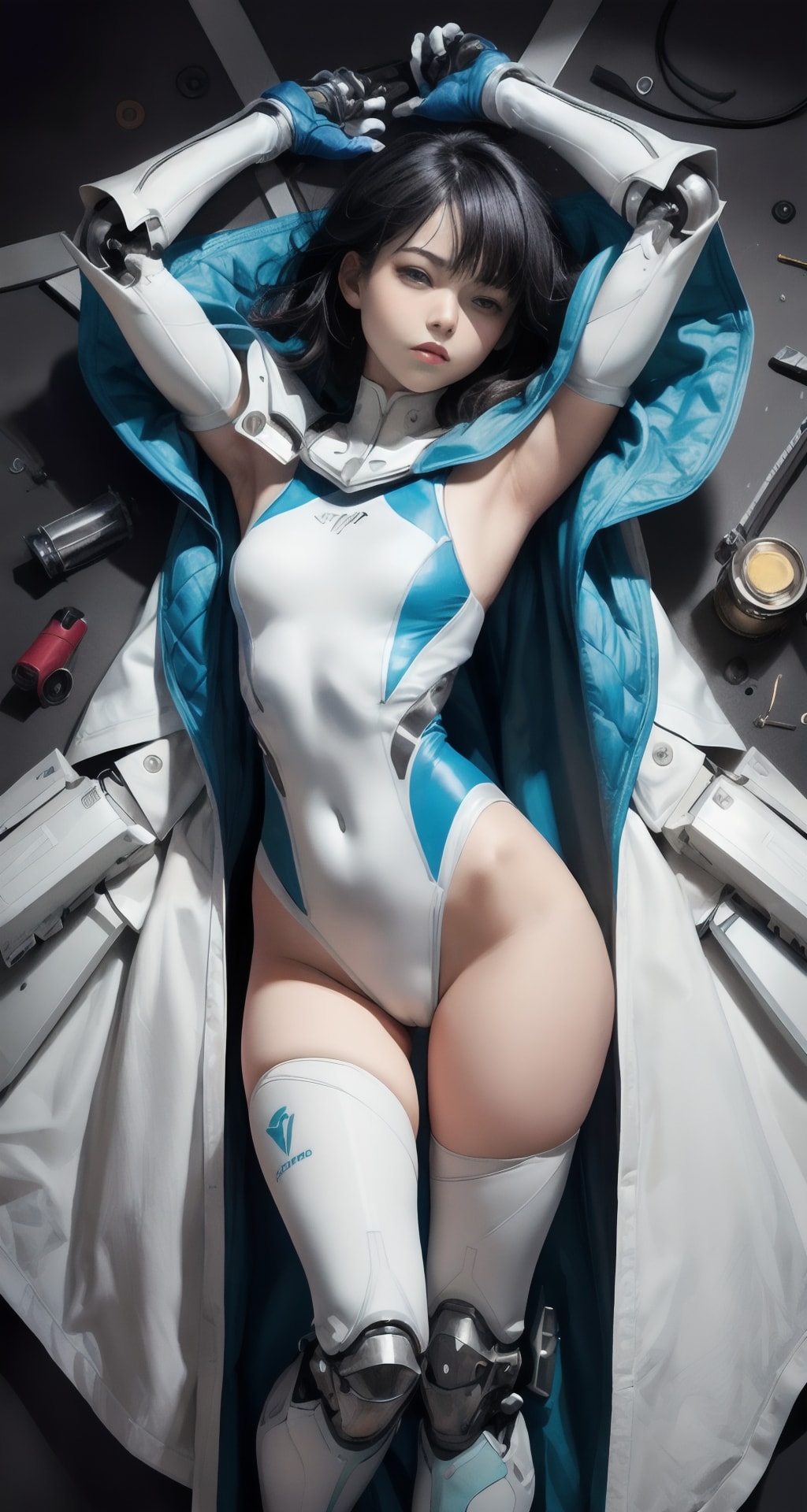 競泳水着 x機械甲冑姫1