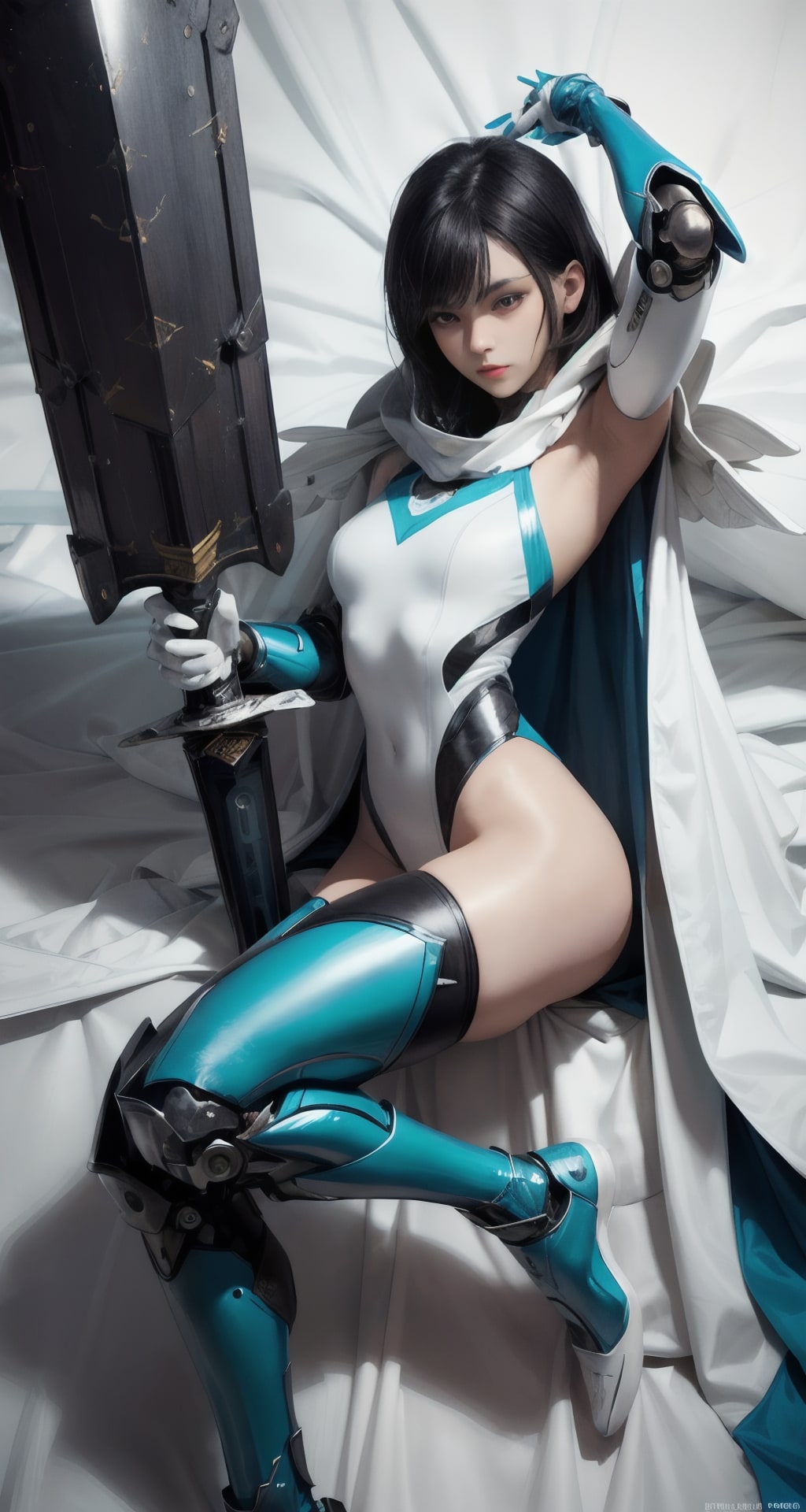 競泳水着 x機械甲冑姫1