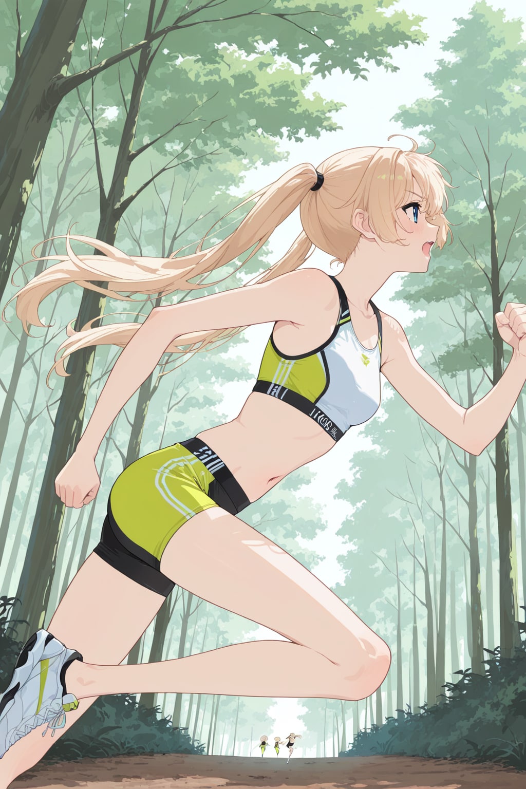 樹里亜走る