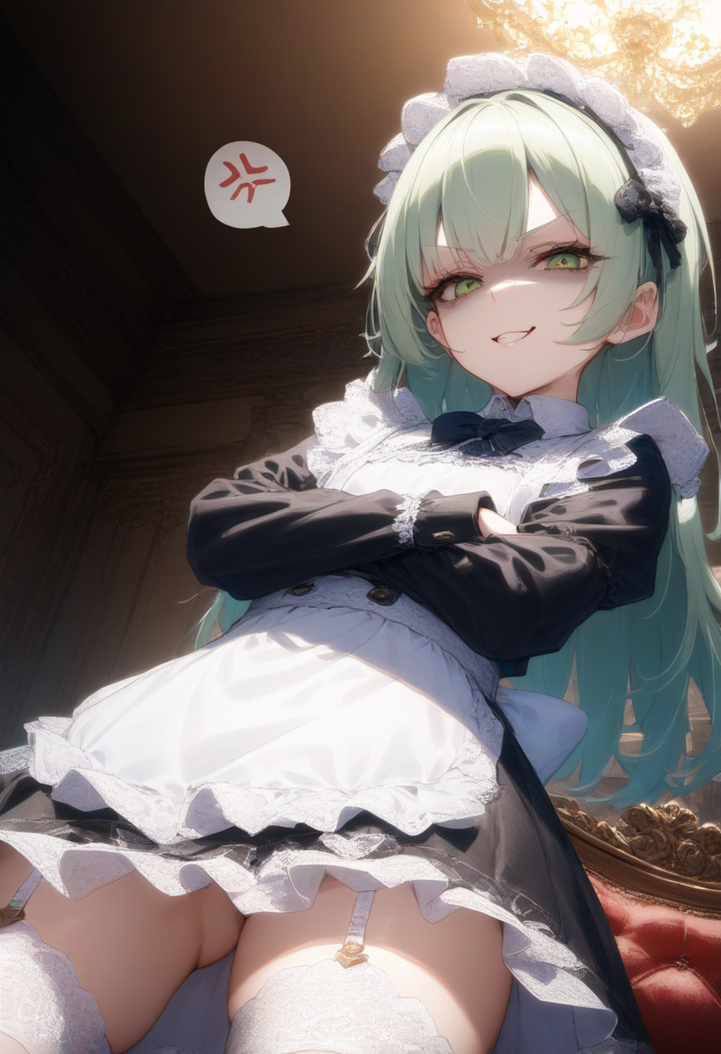 お怒りのメイドさん
