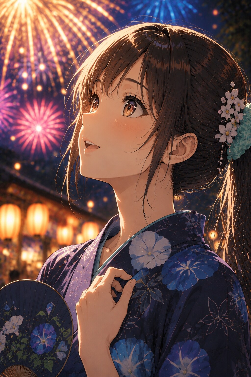 先生と夏祭り | の人気AIイラスト・グラビア