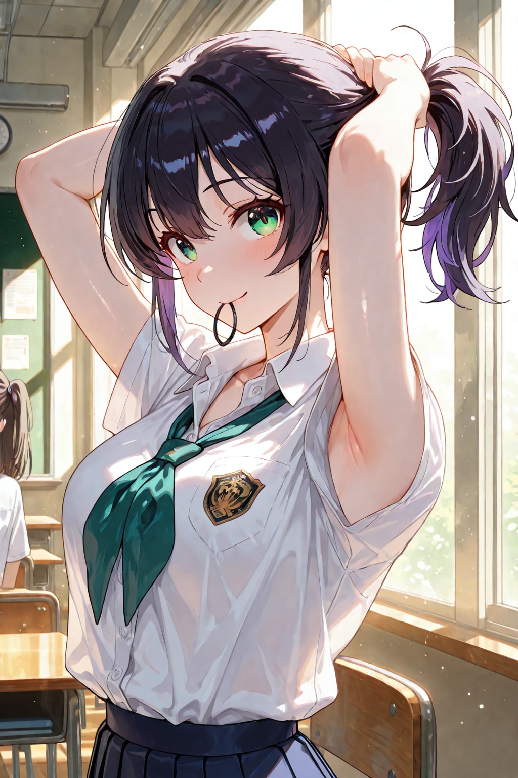 腋で魅せる幸乃ちゃん | の人気AIイラスト・グラビア
