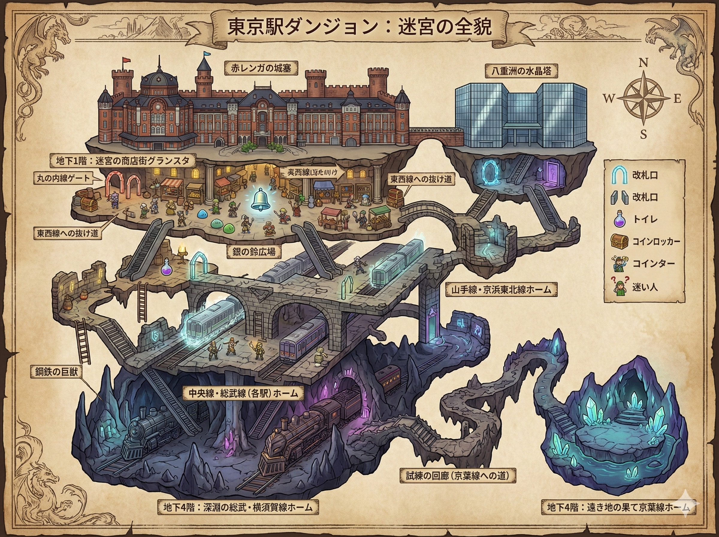 東京駅ダンジョン | の人気AIイラスト・グラビア