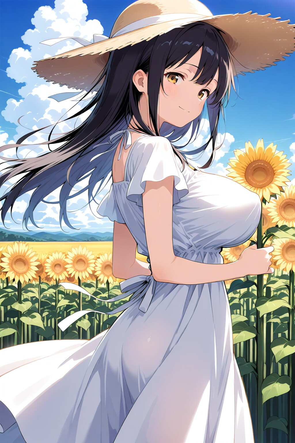 白ワンピ