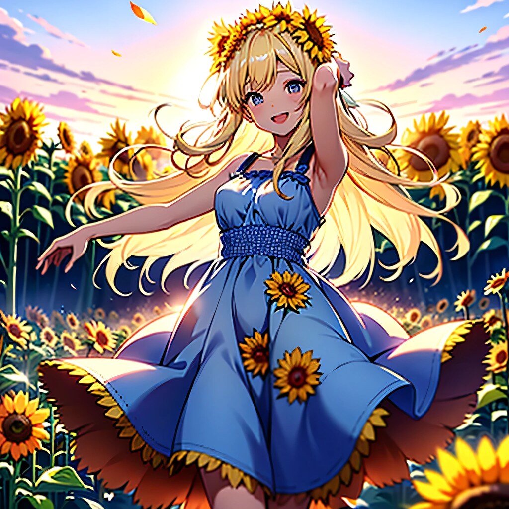 ひまわりとアイドル