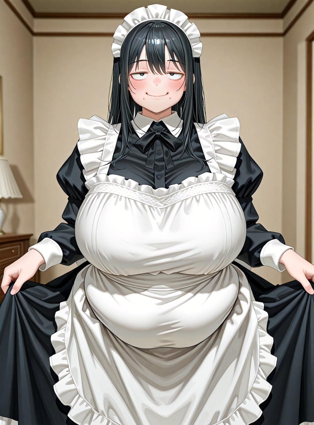 地味顔・肉肉 メイドのカーテシー