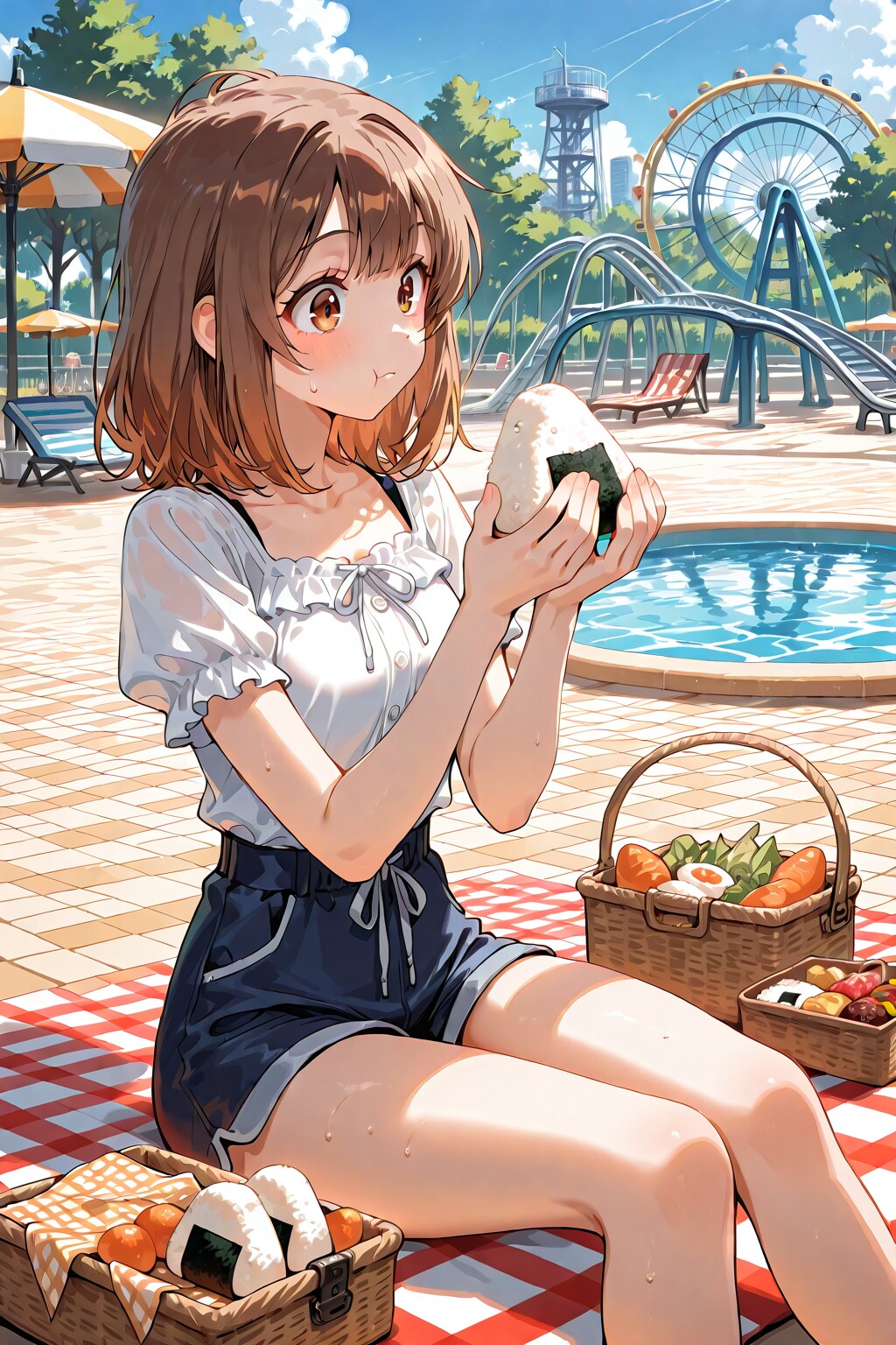 親水公園でピクニック
