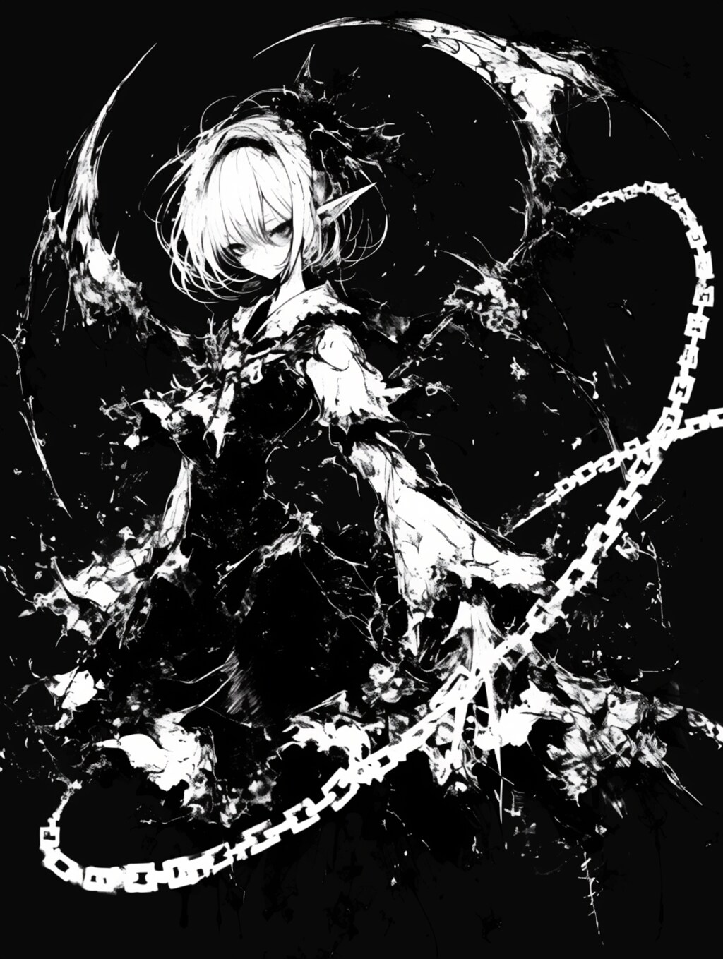 モノクロ✖︎エルフ🐾