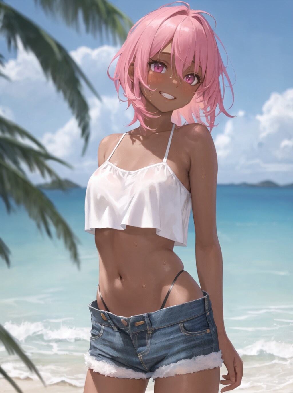 褐色！海！デニム！