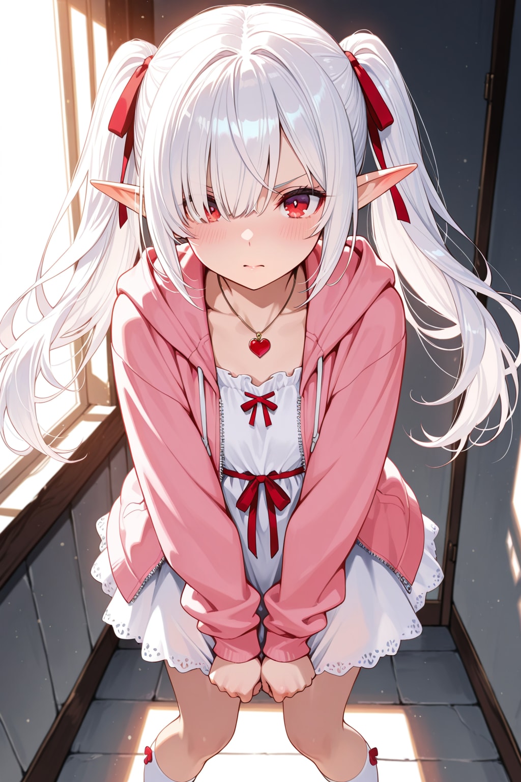 11、シロネさんのスカートは鉄壁 | の人気AIイラスト・グラビア
