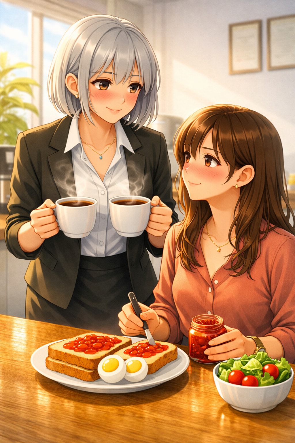 完璧なモーニング（ジャムの日　03） | の人気AIイラスト・グラビア