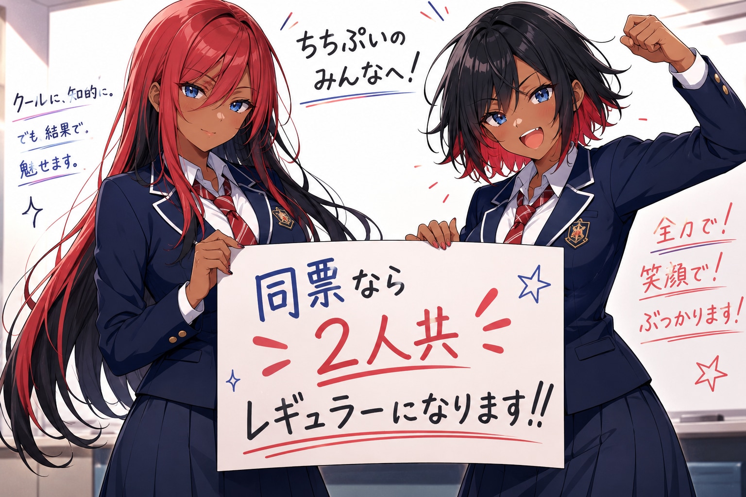同票になあれ！！ | の人気AIイラスト・グラビア