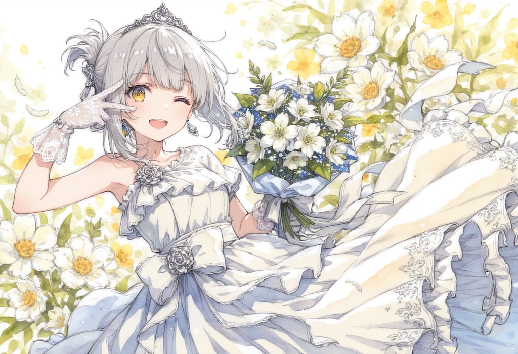 看板娘　flowers