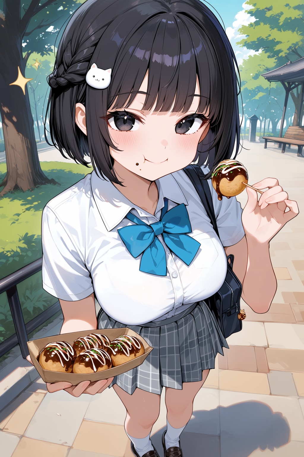 たこ焼きを食べる凜猫ちゃん（ANIMA）