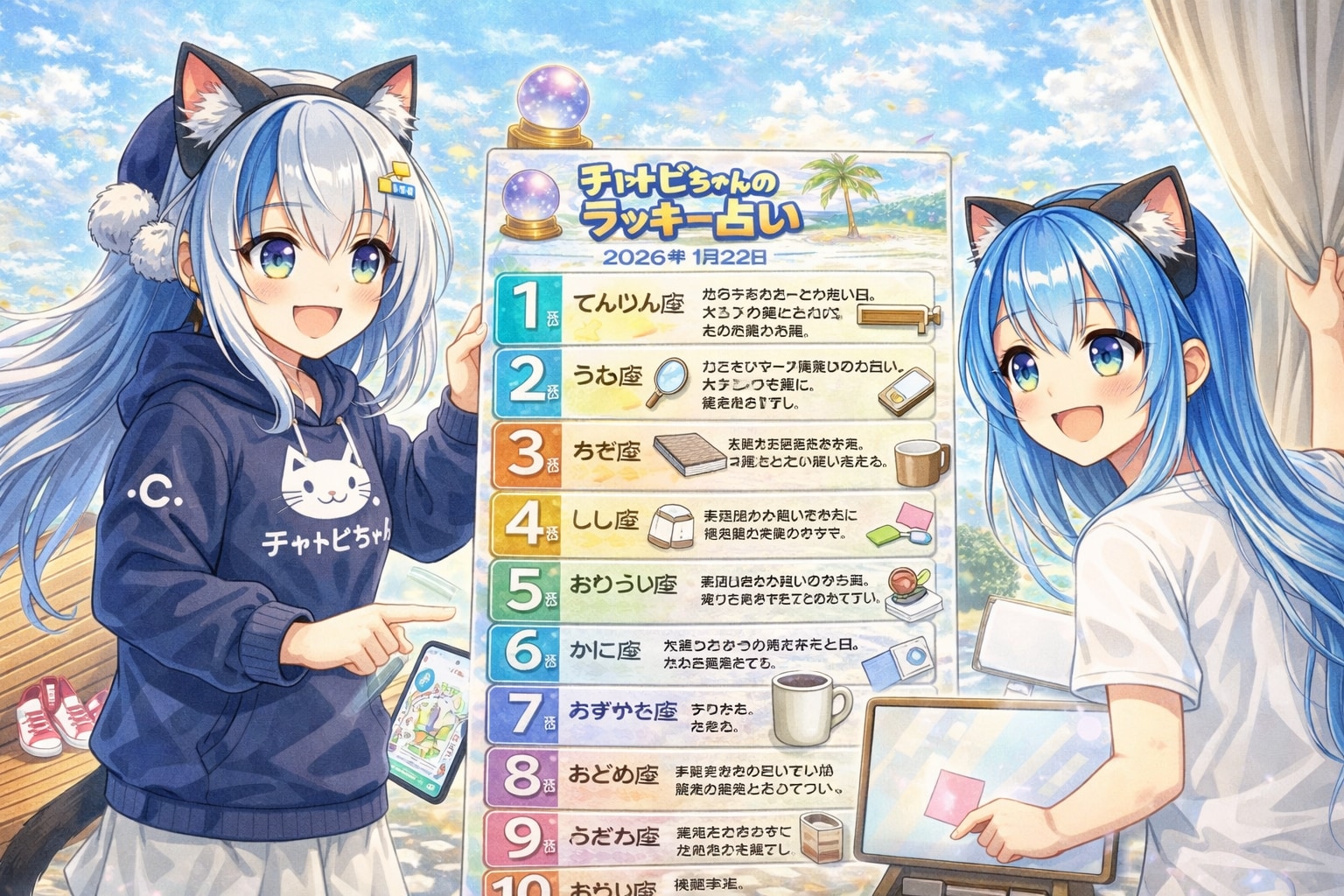 チャトピちゃん占い（01/23） | の人気AIイラスト・グラビア