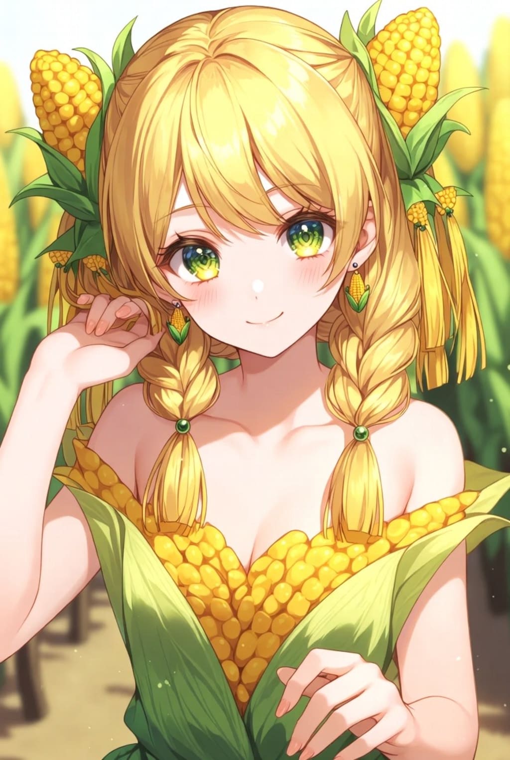 とうもろこし娘と😱