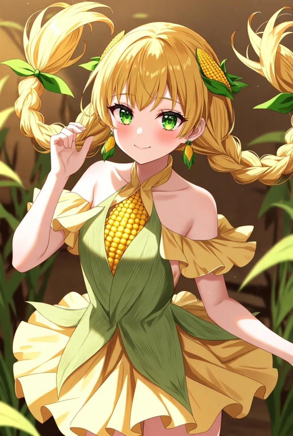 とうもろこし娘と😱