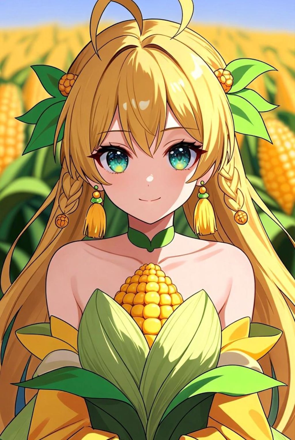 とうもろこし娘と😱