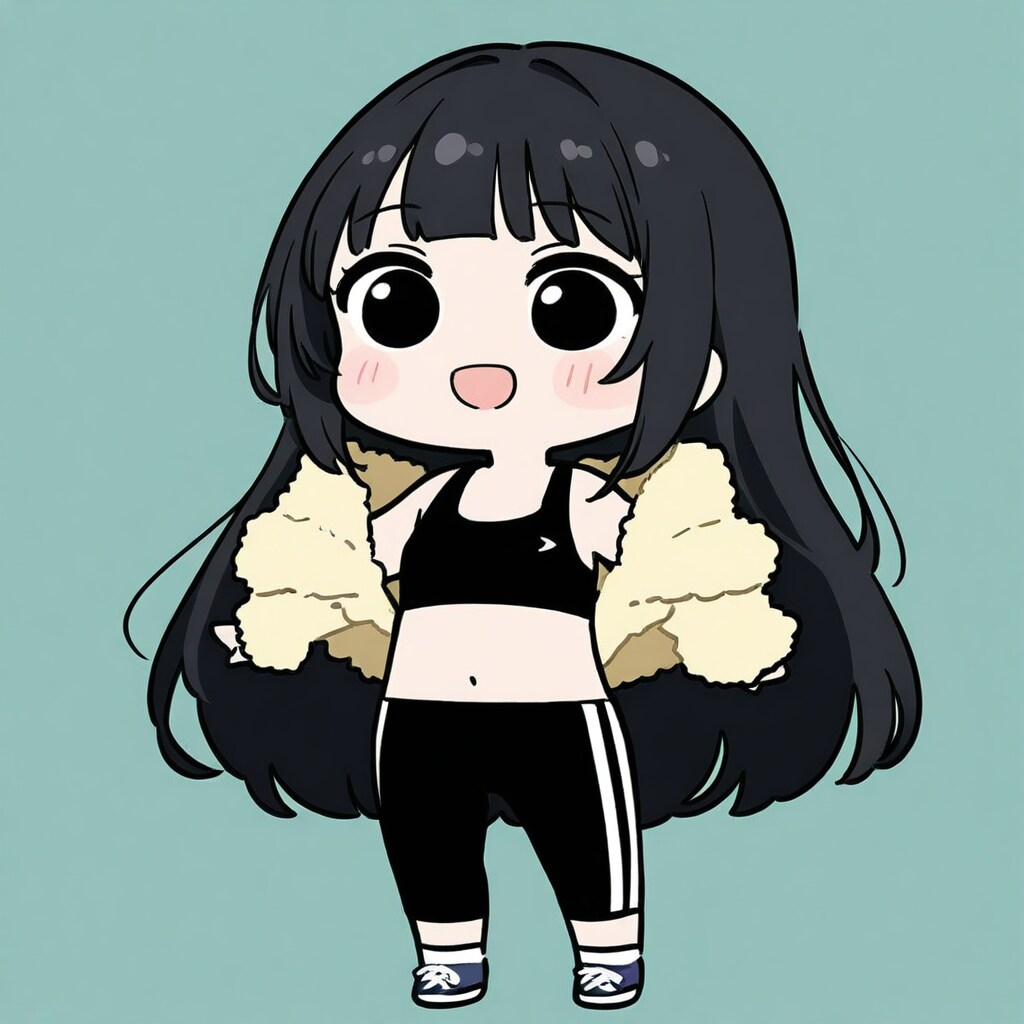 黒スポブラガール