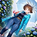 梅雨の日 川背さん 4枚目
