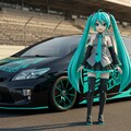 トヨタプリウスと初音ミク 2枚目