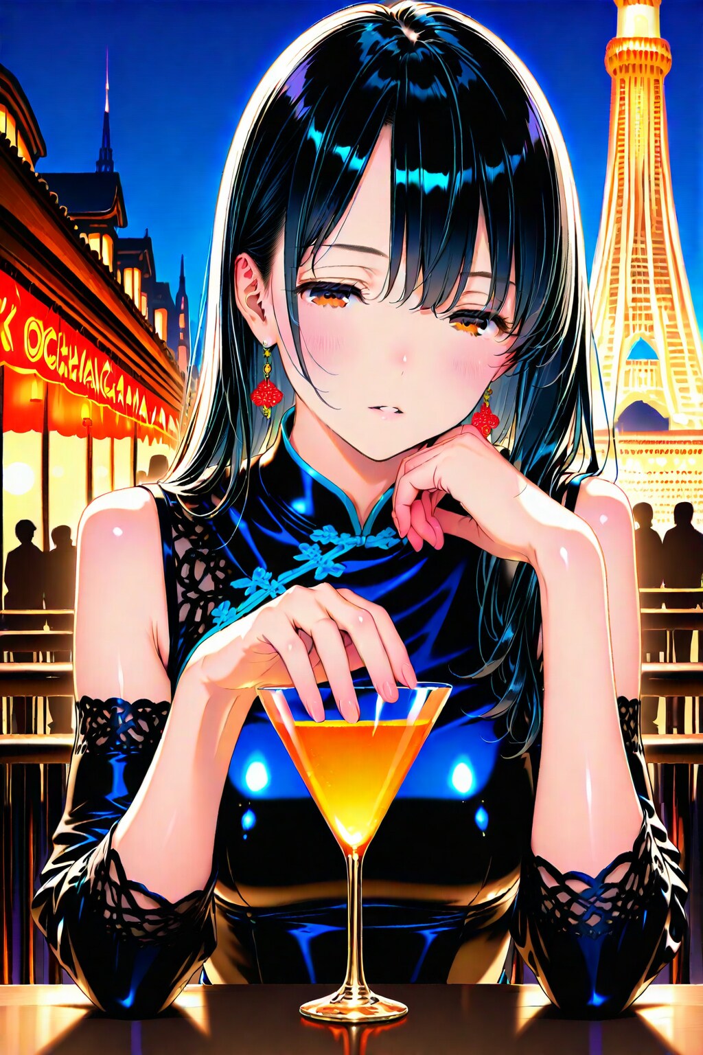 ユリママ　チャイナドレス　一杯いかが？