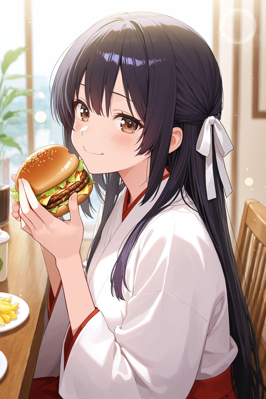 異世界神社の巫女さん（神楽さんハンバーガーにハマる）