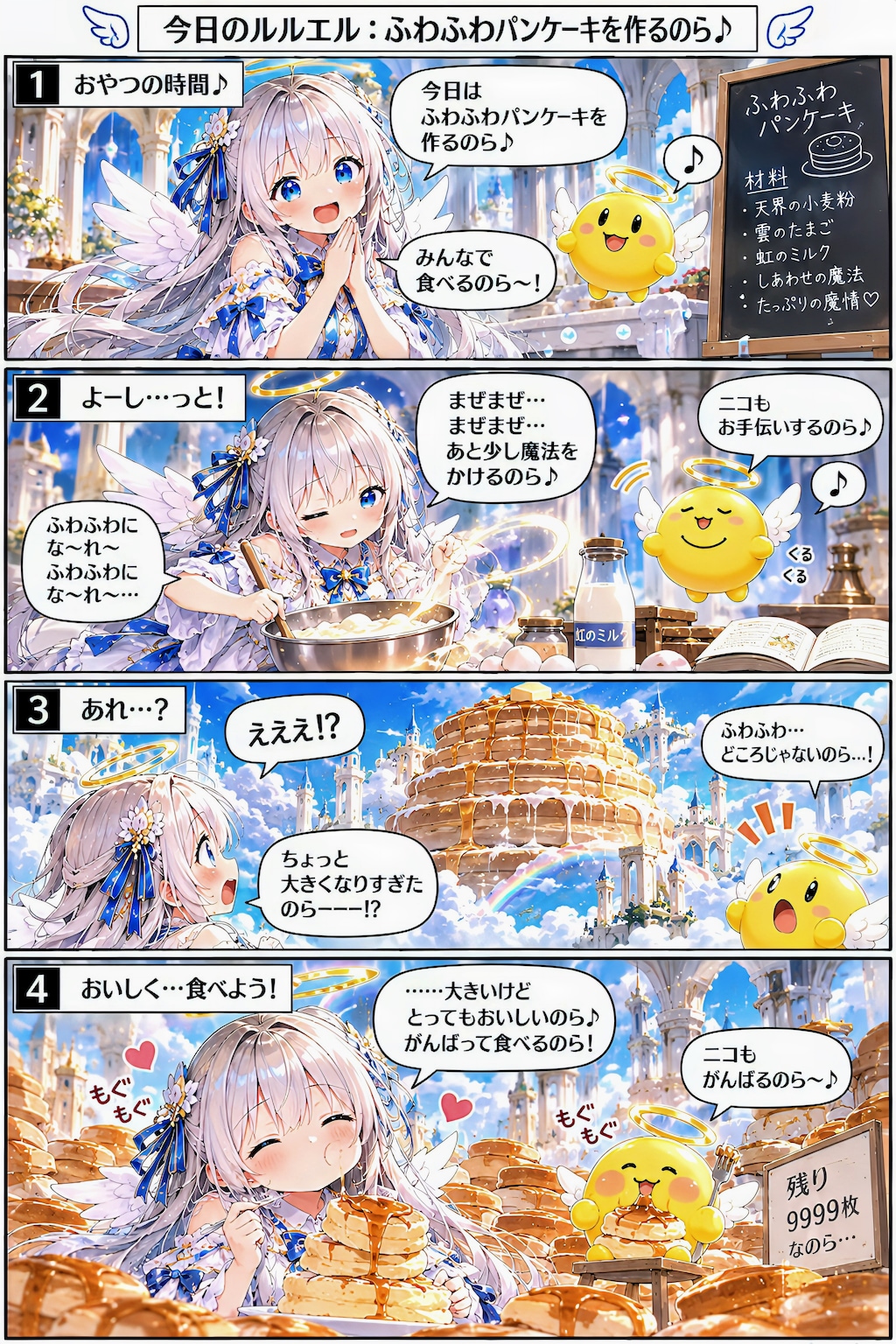 ふわふわパンケーキを作るのら～♪ 🥞☁️✨