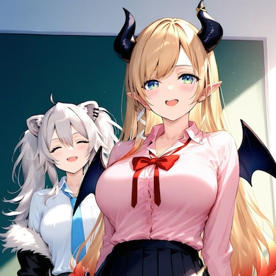 ちょこ先とぼたんちゃん