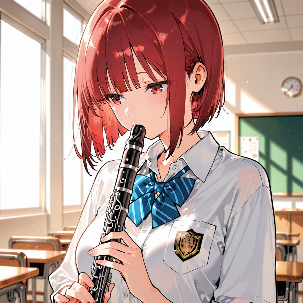 オーボエを奏でるニューモデルちゃん