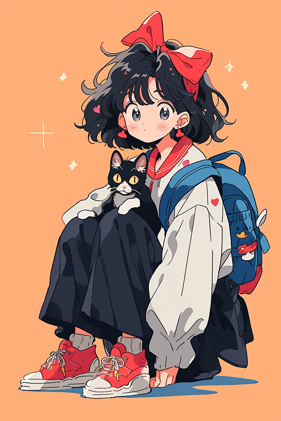 お友達と一緒なリボン姉さん