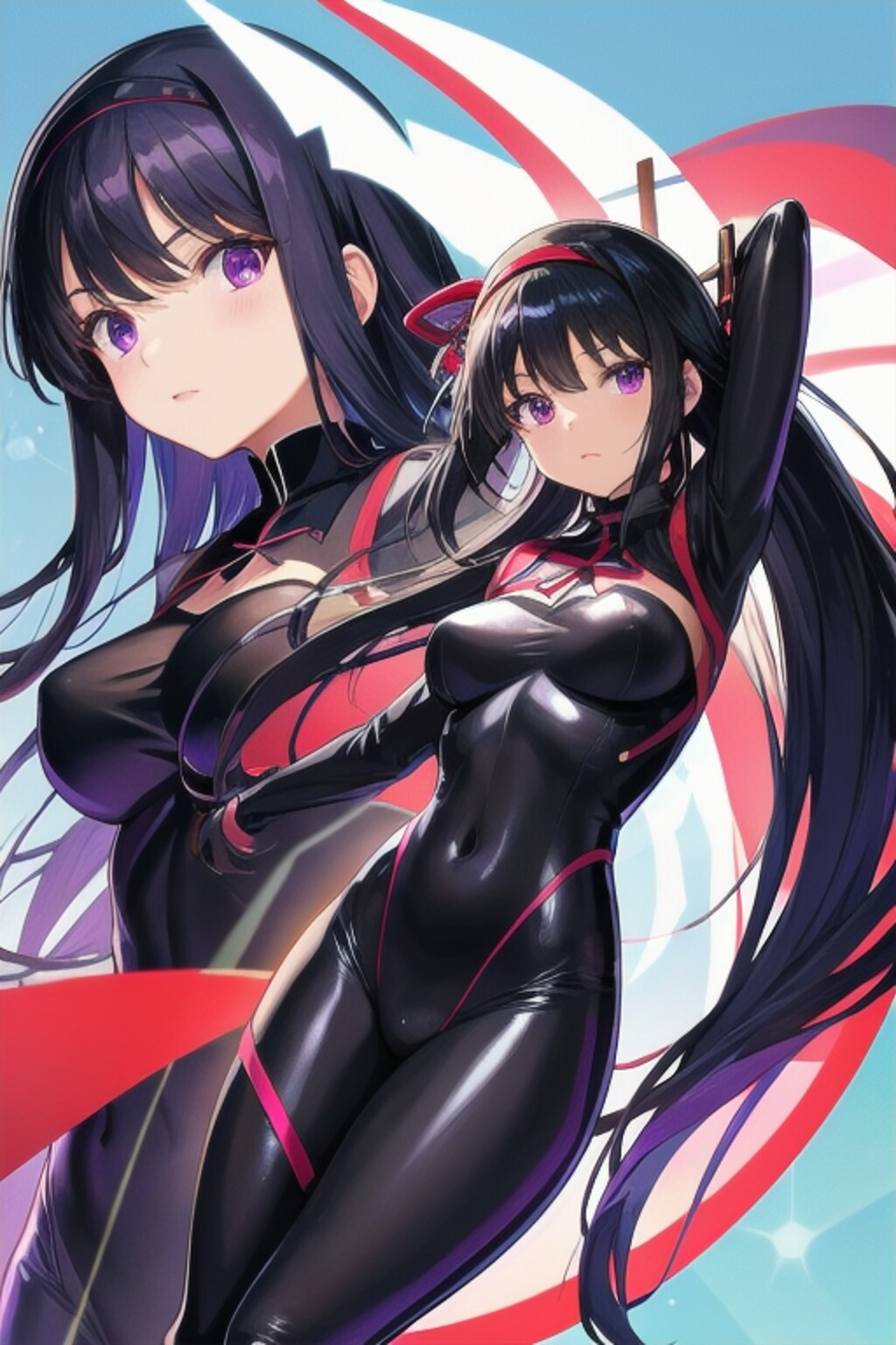 ぴっちりスーツを着た暁美ほむらちゃん