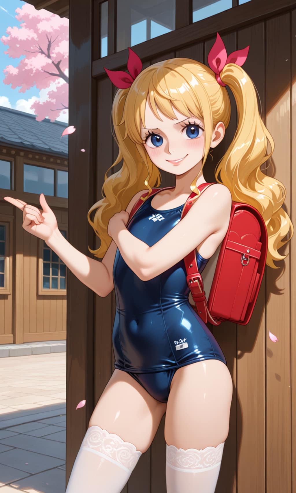 スク水ニーソランドセル