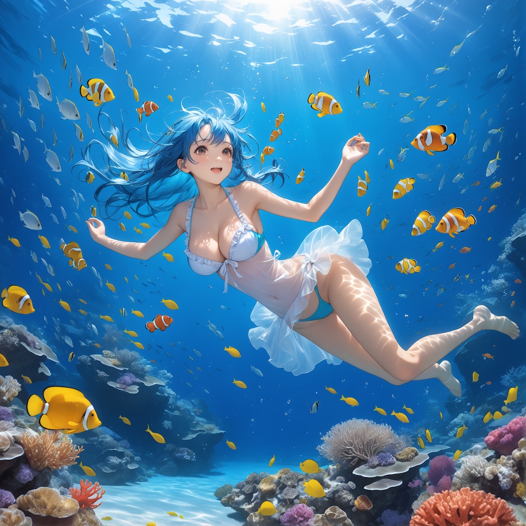 熱帯魚と一緒(12枚)