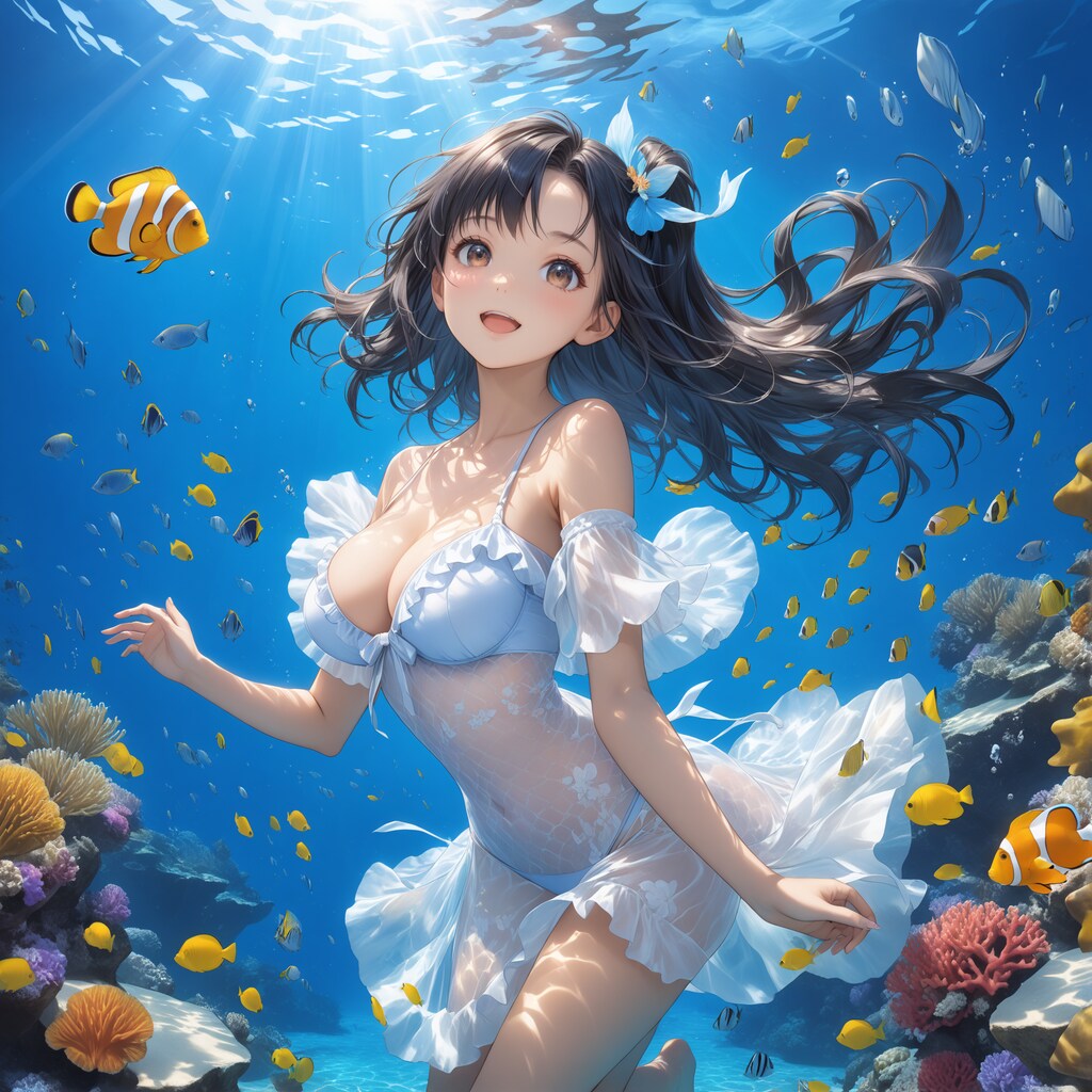 熱帯魚と一緒(12枚)