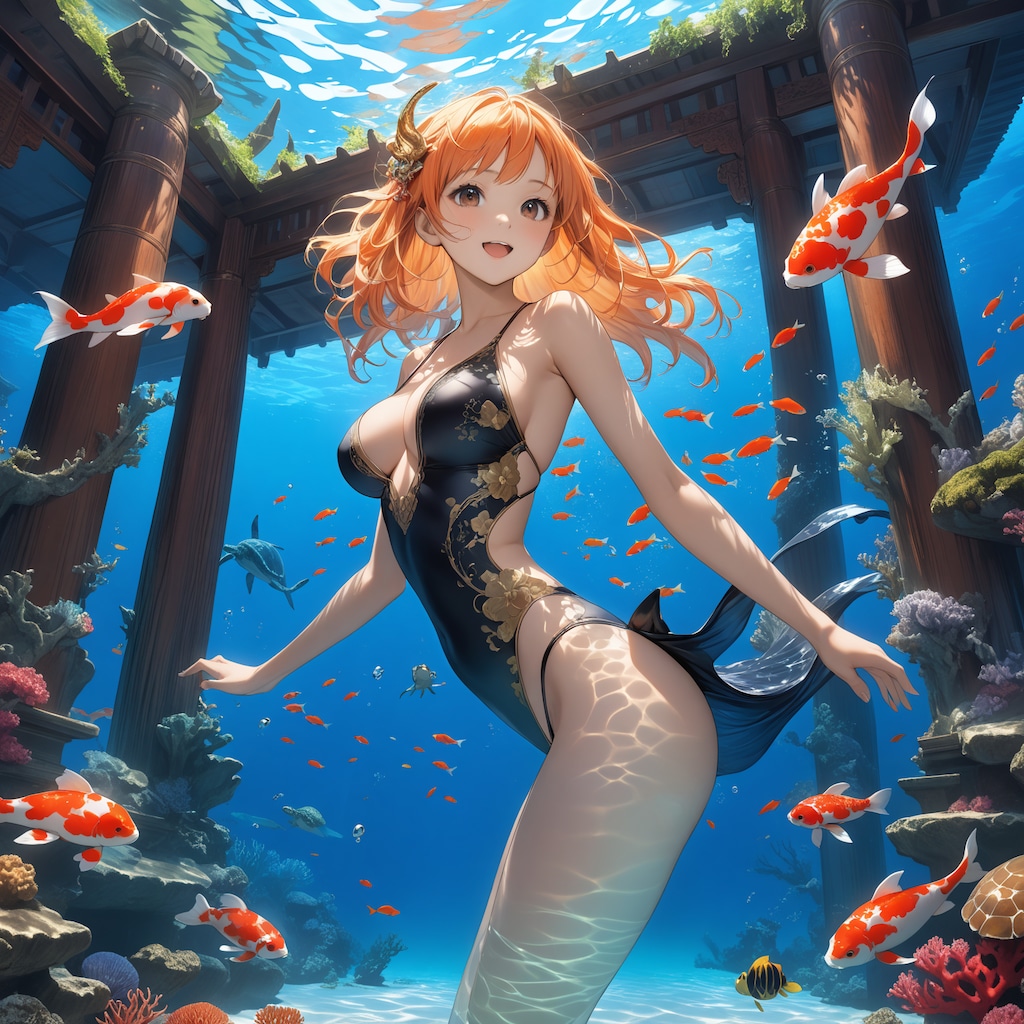 熱帯魚と一緒(12枚)