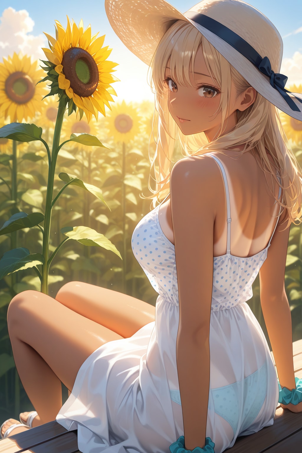 ほんのり透けちゃってるお姉さん♡