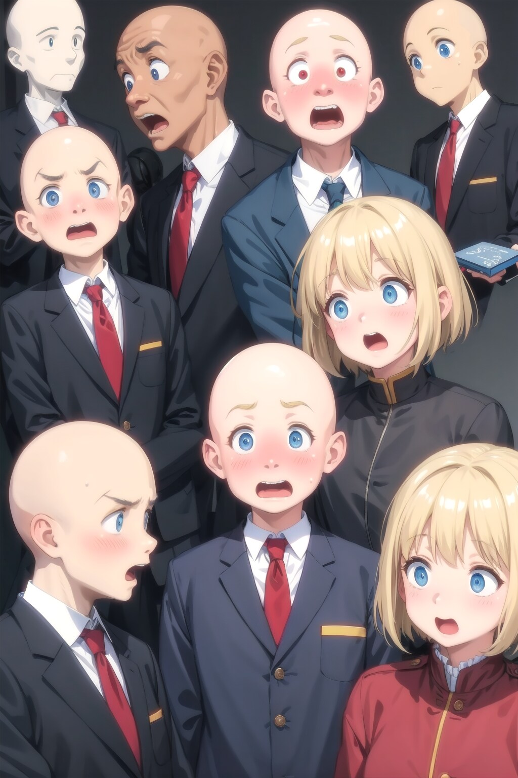 おっさんのリアクション