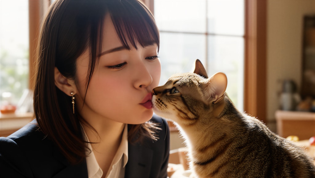 出勤前の幸せ補給