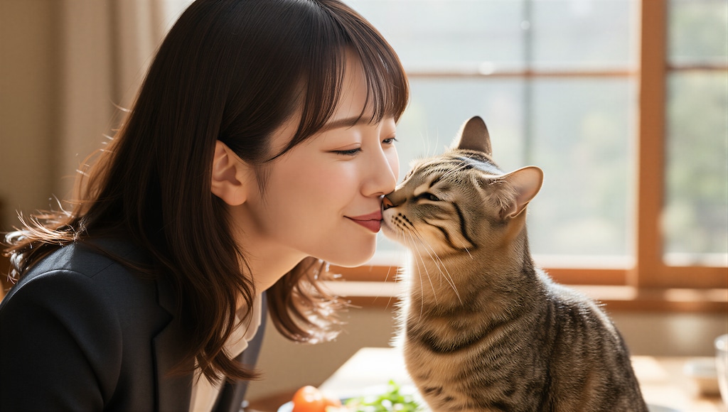 出勤前の幸せ補給