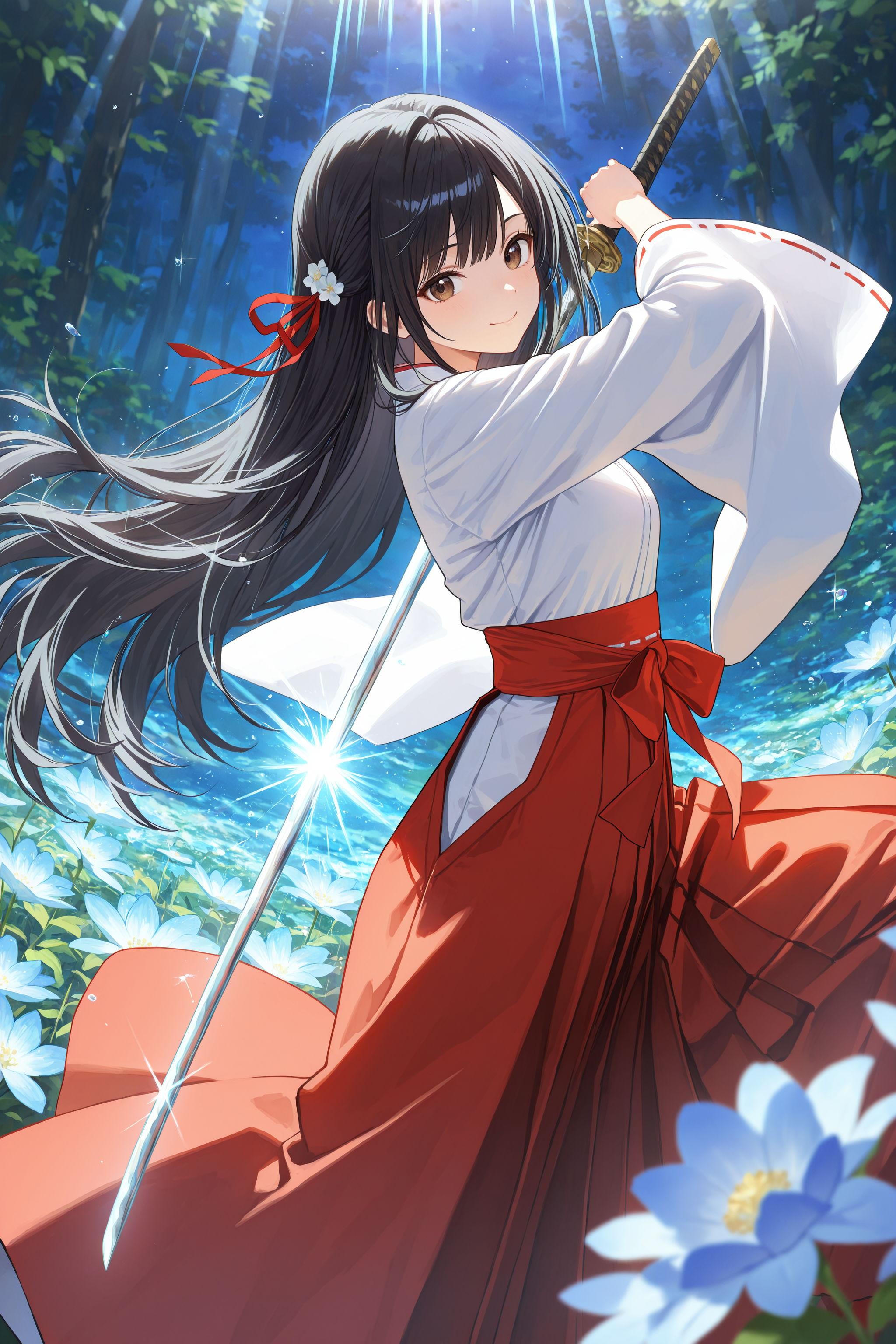 異世界神社の巫女さん（神楽さん） | の人気AIイラスト・グラビア