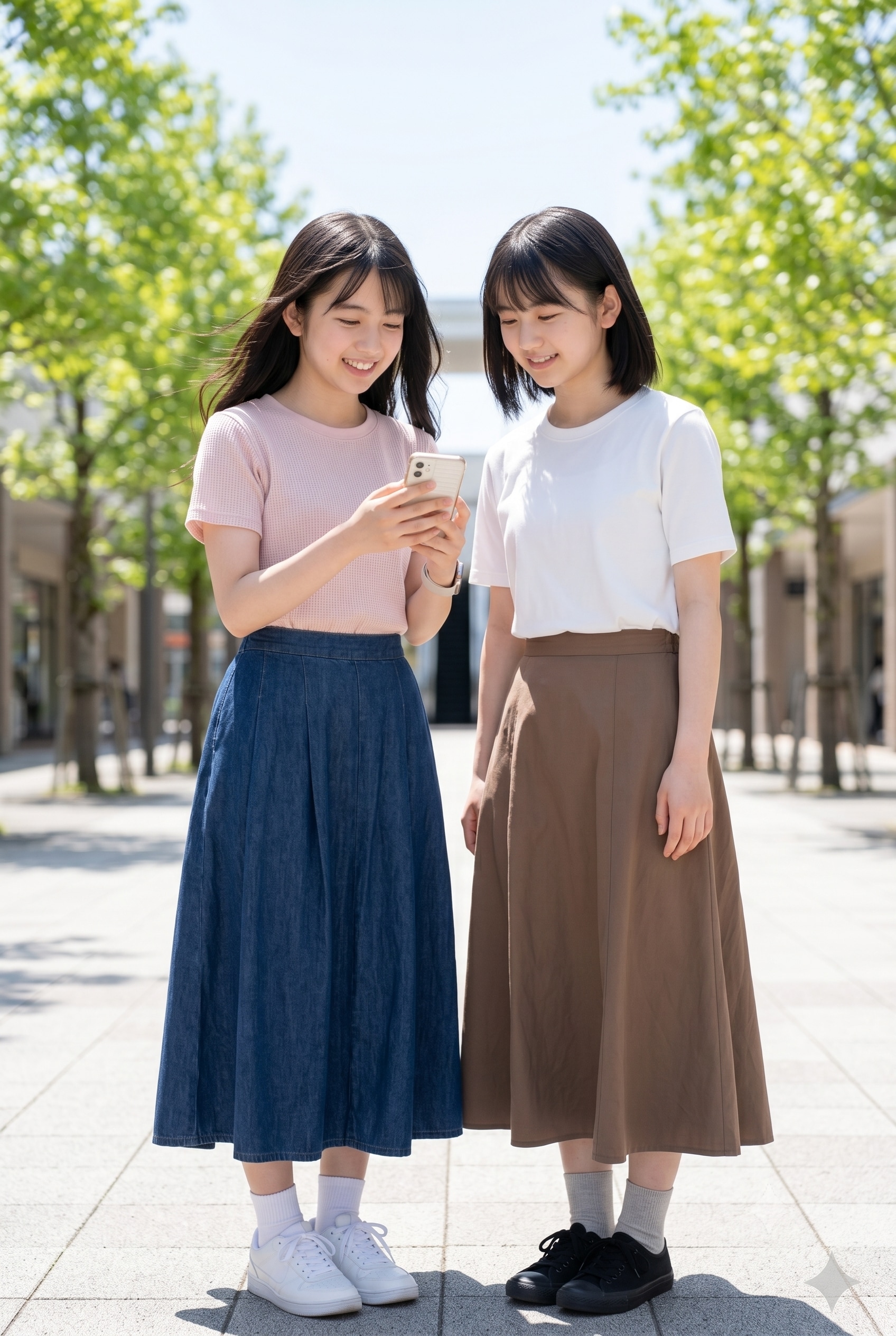 美少女たち　スマホで確認