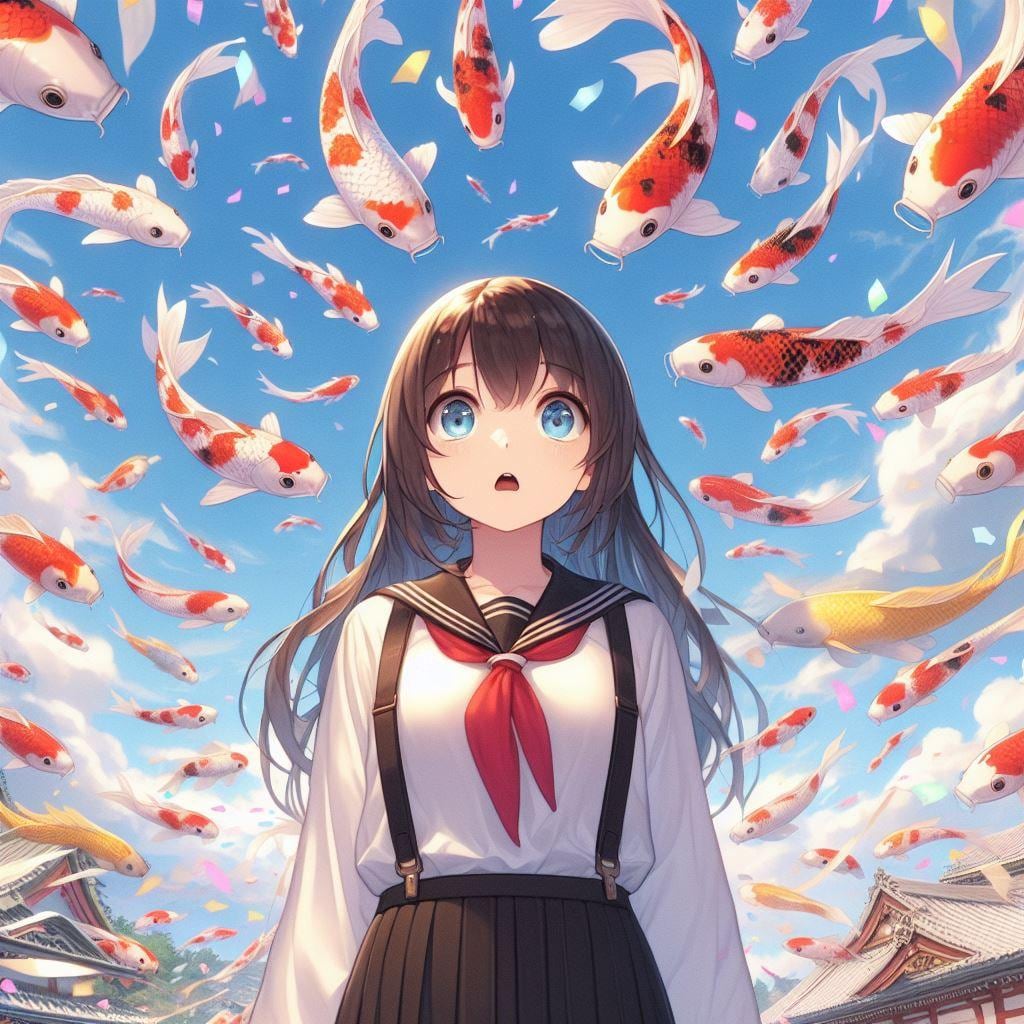 リアル鯉のぼり？？？