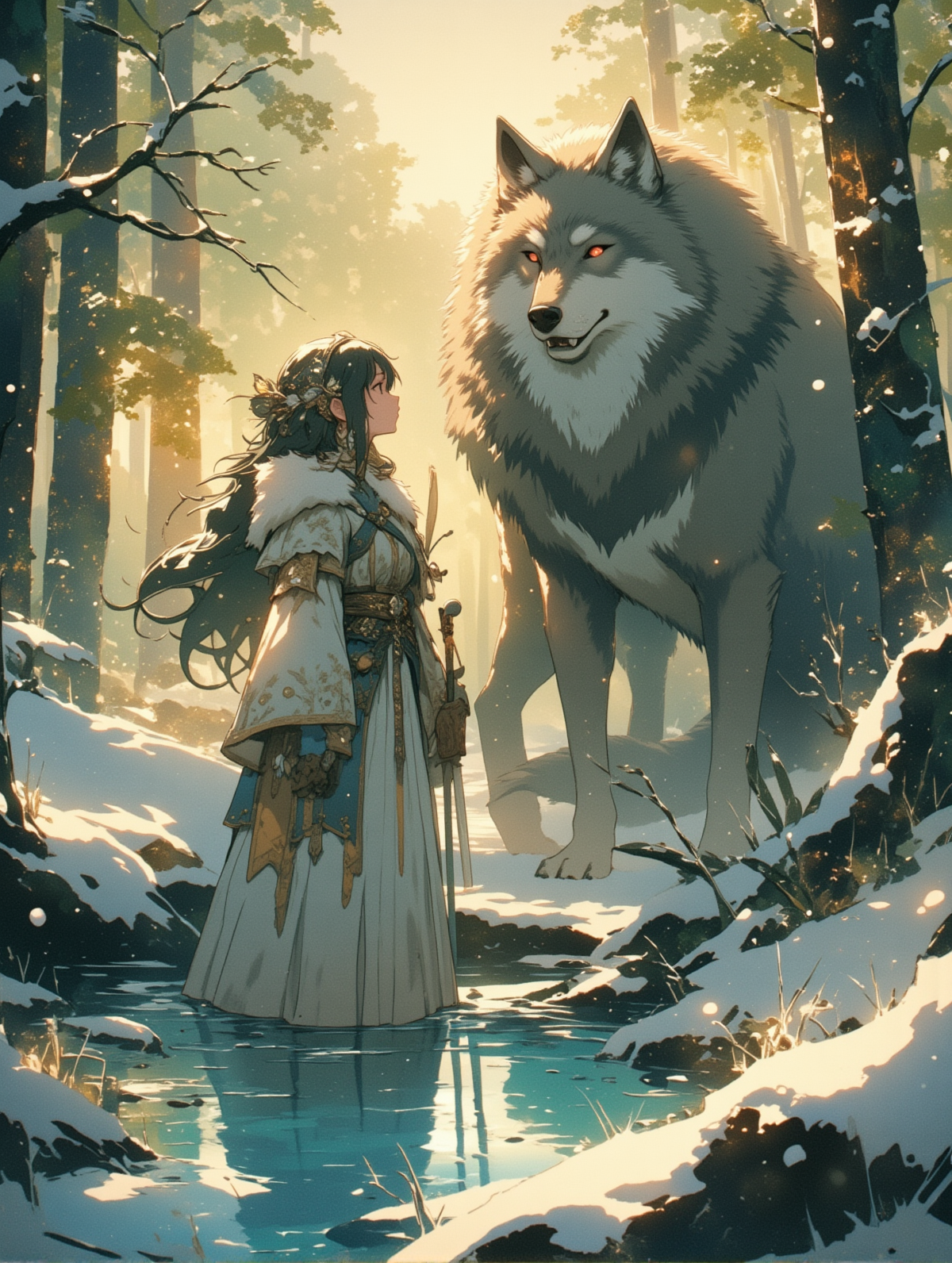 オオカミと娘_40 | の人気AIイラスト・グラビア