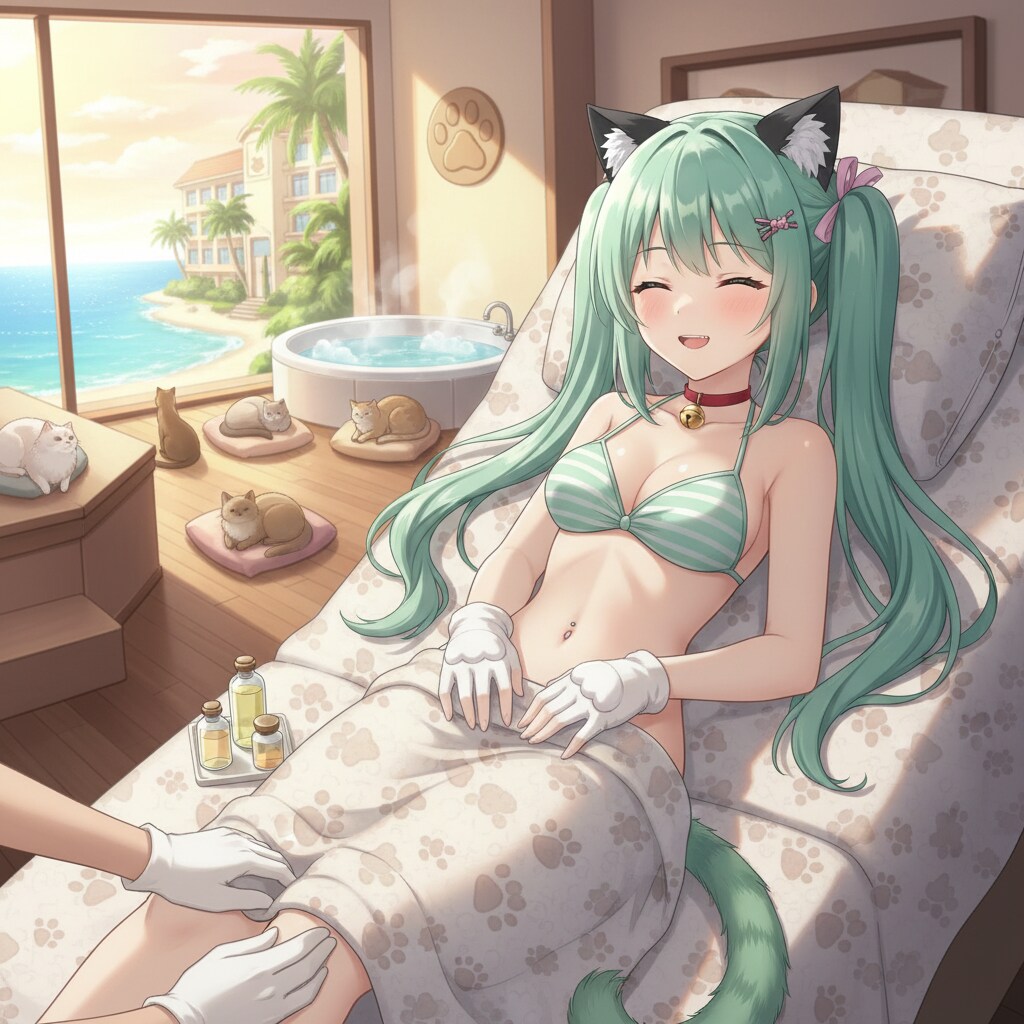 みどツイにゃん。2月25日 #ひざ関節の日