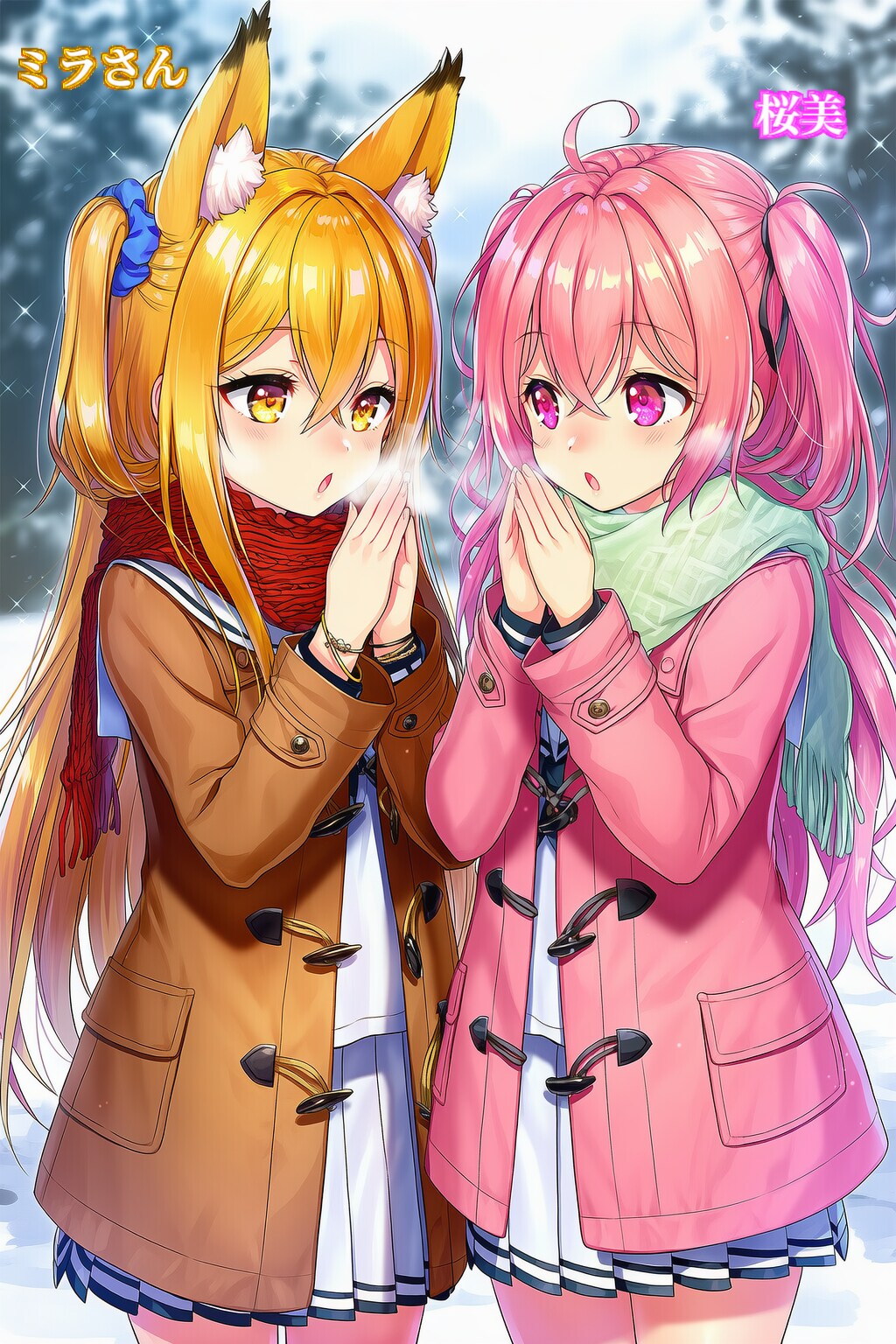 【初コラボ投稿①】✨🦊ミラさん＆桜美サクラ🌸✨