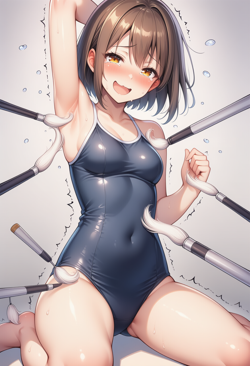 スク水ちゃんくすぐり