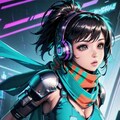 cyberpunk girls fighter 🥊#2 6枚目